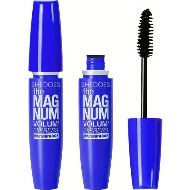 (8828-blue) 4D Black Mascara Thickening, Lengthening, Curling, Waterproof Liquid Fiber Mascara