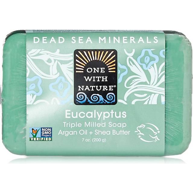 One With Nature Eucalyptus Triple Milled Dead Sea Bar Soap 7 Ounce  1 each