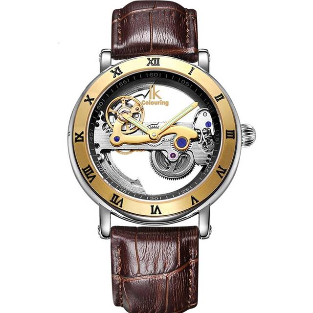 Steampunk Automatic Self-Winding Skeleton Hollow Mechanical Waterproof Watches
