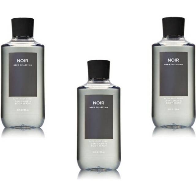 Bath  Body Works Noir 2in1 Hair  Body Wash Shower Gel Pack of 3