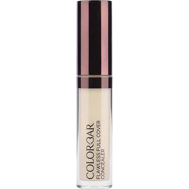 Colorbar Flawless Full Cover Concealer - Face Makeup Concealer with Liquid-to-Powder Formula - Hides Scars and Discoloration - 001 Velvet - 0.2 oz