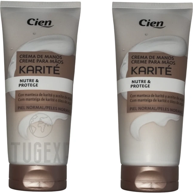 2 x Cien Care Hands Cream Karite Butter & Argan Oil 2 x 100 ml Pack