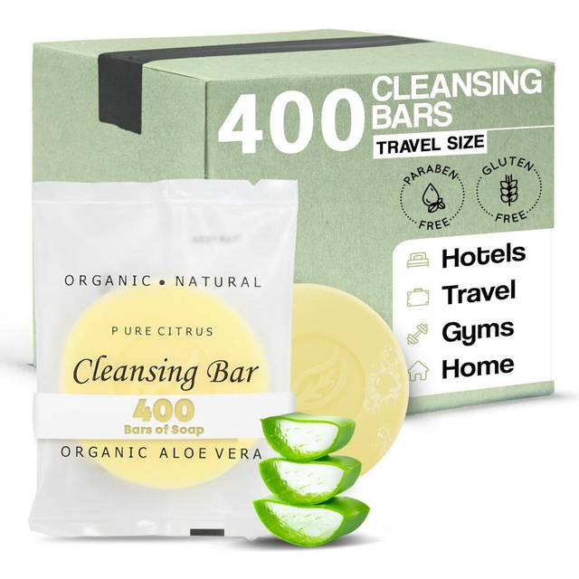 Cleansing Bar Soap Travel Size Hotel Amenities 05 oz Case of 400