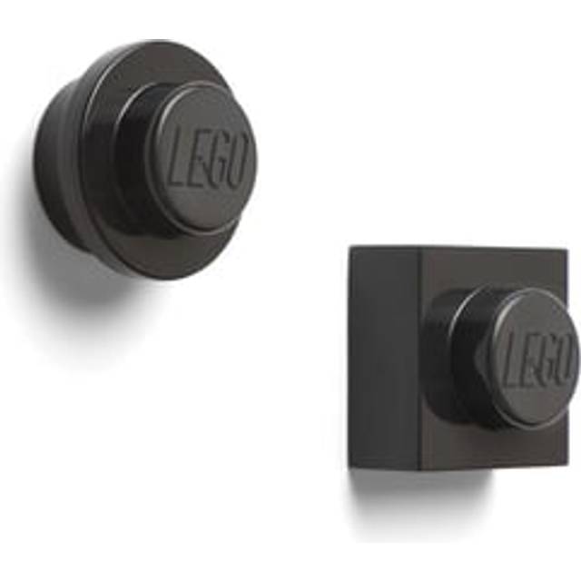 Lego Magnet Set Round and Square-Black