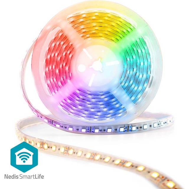 Nedis SmartLife LED-Remsa | Wi-Fi | Kall Vit / RGB / Varm Vit | SMD | 5.00 m | IP21 | 2700 - 6500 K | 960 lm | Android™ / IOS