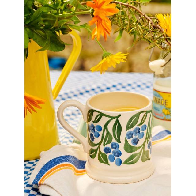 Blueberries 1/2 Pint Mug - Unique Handmade & Handpainted English Earthenware Tea/Coffee Mug | Emma Bridgewater - Christmas Tableware and Serveware