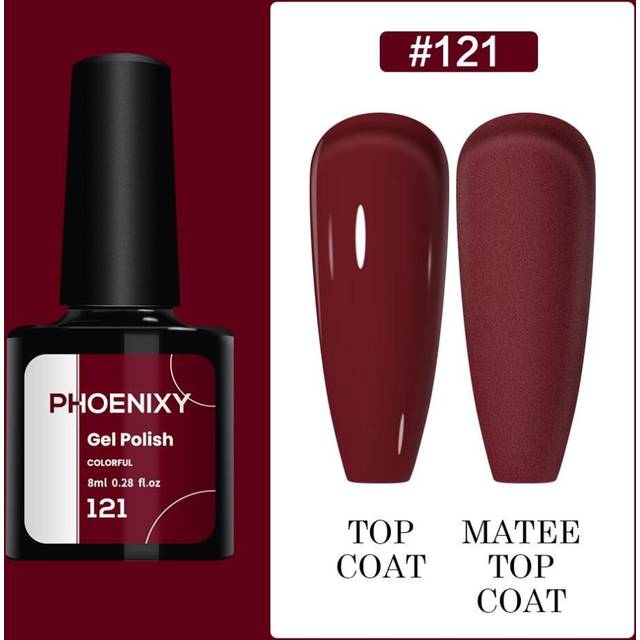 (color 21) Phoenixy 60 Colors Uv Gel Nail Polish 8ml Gel Nail Polish Soak Off Glitter Gel Polish Gel Nail Varnish Nail Polish Gifts Set For Women Salo