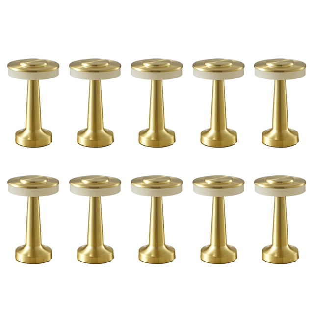 10X Touch LED Rechargeable Table Lamp Dining Hotel Bar Outdoor Small Night Lamp,Gold