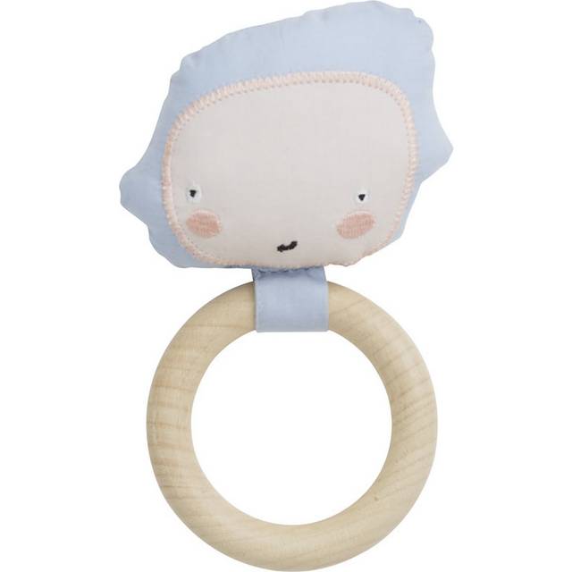 COPENHAGEN COLORS Playful Baby Rattle |Blå |One Size