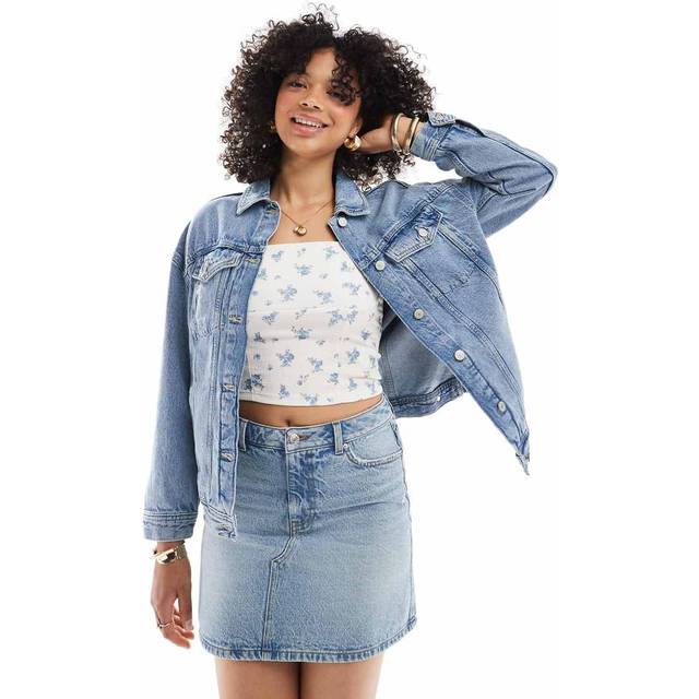New Look Women's Blue Oversized Denim Jacket - UK 12