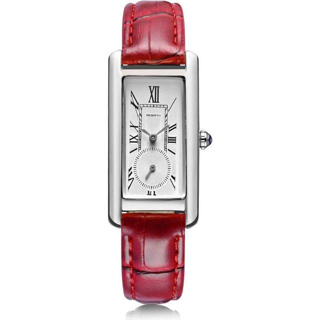 Square Women Leather Quartz Watch