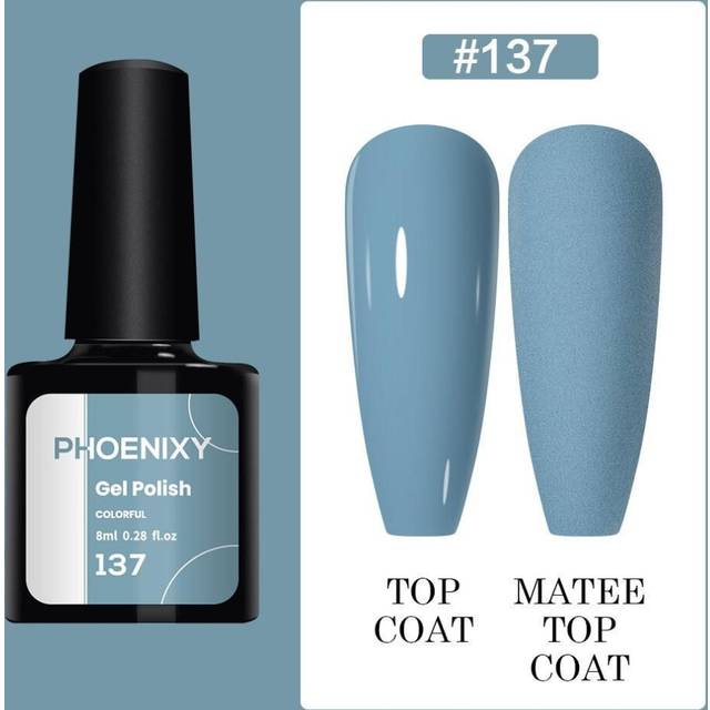 PHOENIXY 60 Colors UV Gel Nail Polish 8ML Gel Nail Polish Soak Off Glitter Gel Polish Gel Nail Varnish Nail Polish Gifts Set for Women Salon color 37