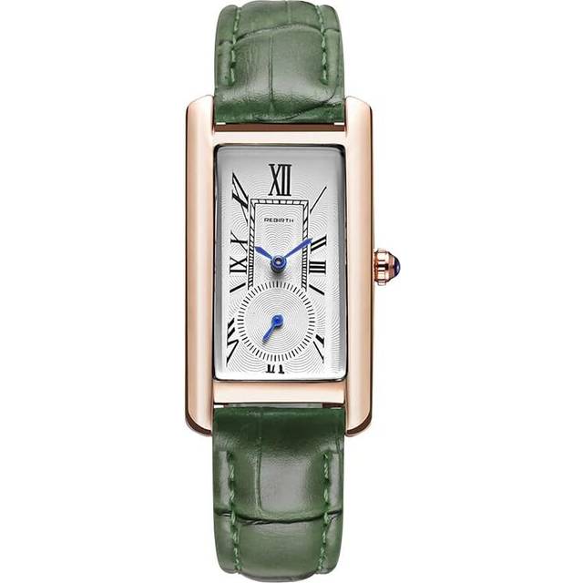 Square Women Leather Quartz Watch