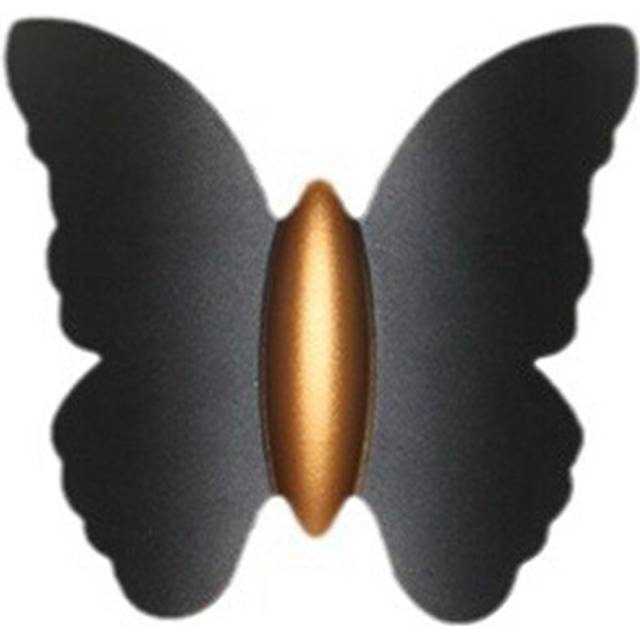 Outdoor Waterproof Wall Lamp, Butterfly Washing Minimalist Modern Staircase, Corridor Black