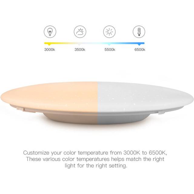 AC220-240V 36W 420mm Ceiling Lamp Bedroom Kitchen LED Ceiling Light RGB Dimming APP WIFI Voice Control