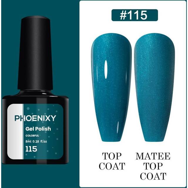 (color 15) Phoenixy 60 Colors Uv Gel Nail Polish 8ml Gel Nail Polish Soak Off Glitter Gel Polish Gel Nail Varnish Nail Polish Gifts Set For Women Salo