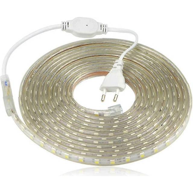 (As show, One size) Led Strip, Waterproof Led Strip, Luminous Led Strip 220v, 5050 Ip65 Waterproof Led Strip Strip, Warm White (4m)