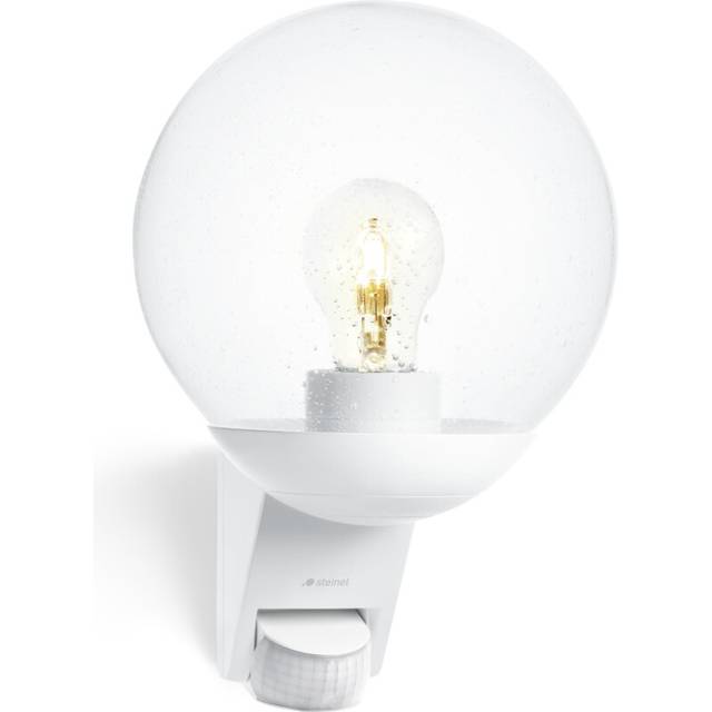 Steinel L 585 S Outdoor Wall Light White, 180? Motion Sensor, 10 m Reach, Maximum 60 W Light Bulb (Not Included), E27 Fitting
