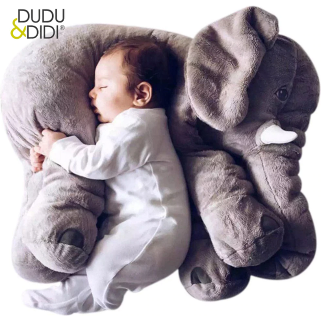 Stor Elefant Kramdjur Gosedjur XL Plush Elephant Doll Sova Kudde Stuffed Baby - 60 cm
