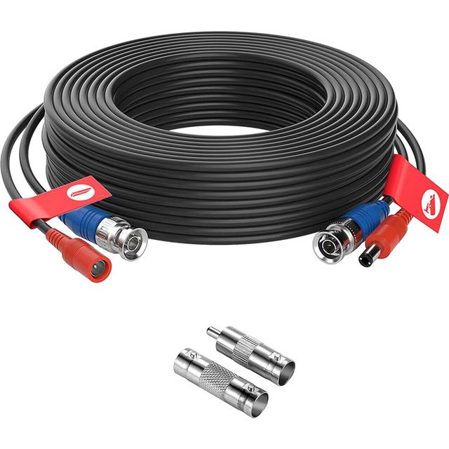 18m BNC Cable CCTV Video DC Power Lead Security Camera Extension Cable