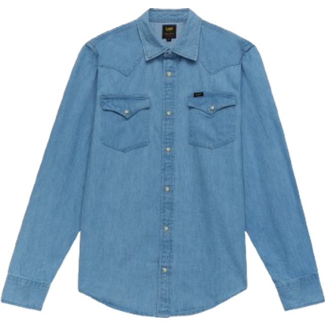 Lee - Jeansskjorta Regular Western Shirt - Blå