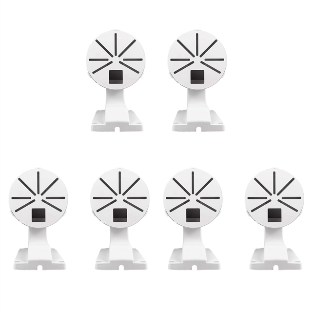 6X Security Camera Mount Bracket,ABS Indoor Outdoor Wall L-Type Bracket for CCTV Dome IP Mounting