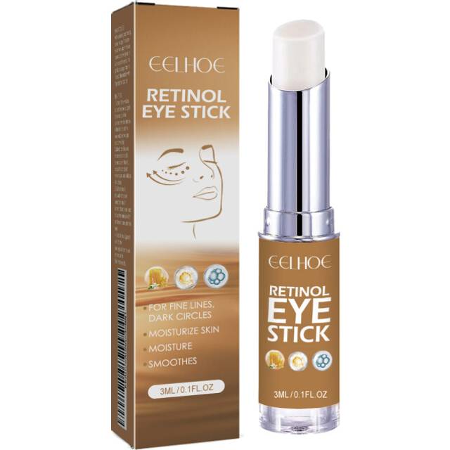 EELHOE Retinol Eye Cream Stick Reduces Eye Bags, Dark Circles And Wrinkles, Moisturizes And Tightenes The Skin Around The Eyes
