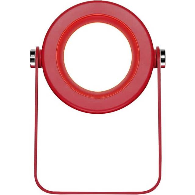 Elosung Red Transformable Lantern Desk Lamp With Usb Rechargeable Battery Touch Control 3 Brightness Levels 0.3W Lamps