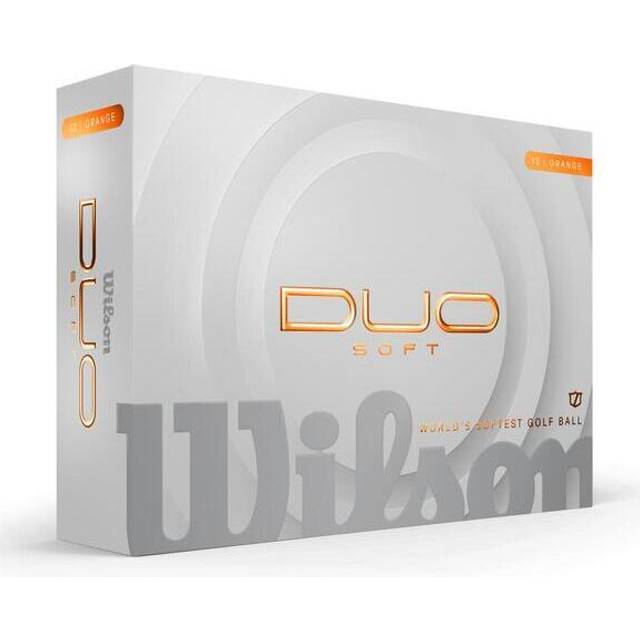Wilson - DUO Soft Golf Ball - Orange - 12 Balls
