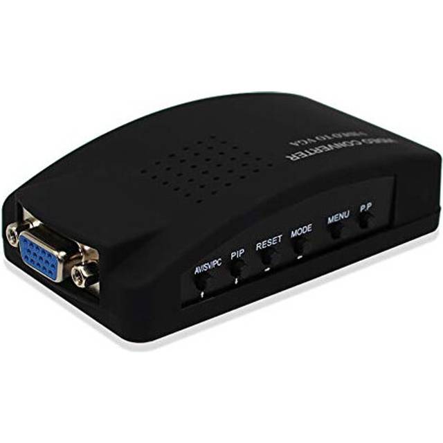 CCTV BNC Camera Composite S-Video To VGA Converter Adapter In To PV VGA LCD Out
