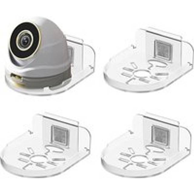 Alwaysh - Wall Mount Camera Bracket Surveillance Housing - Universal Plastic Brackets Kit for Dome Camera, Indoor Surveillance, Outdoor Security