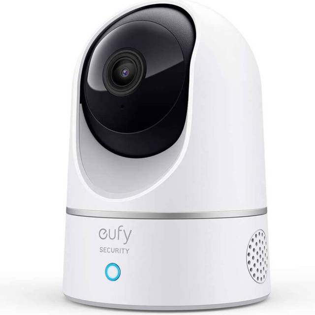 eufy Security Solo IndoorCam E220 (P24) 2K Pan&Tilt Home Security Camera Indoor Wi-Fi Plug-in Cam, Human & Pet AI, Voice Assistant Compatibility,