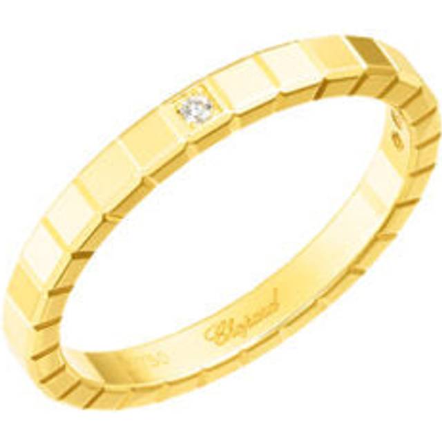 Chopard 18ct Yellow Gold Luxury Diamond Ring Ice Cube - 57