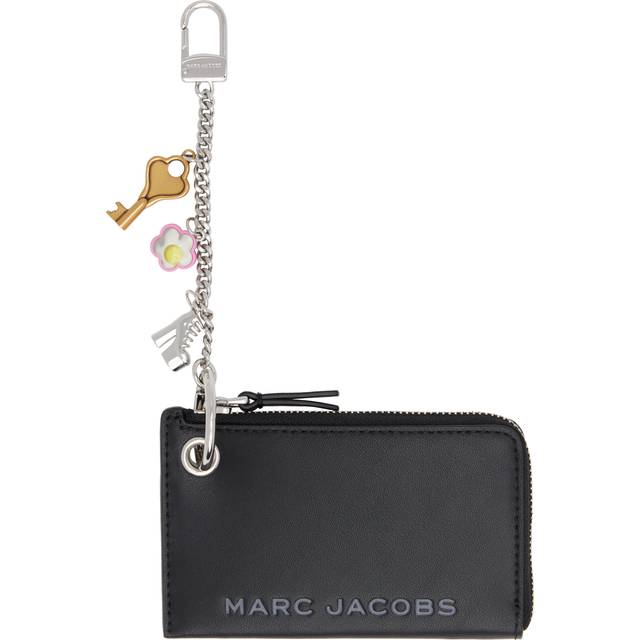 MARC JACOBS Marc Jacobs The Top Zip Charm Wallet in Black