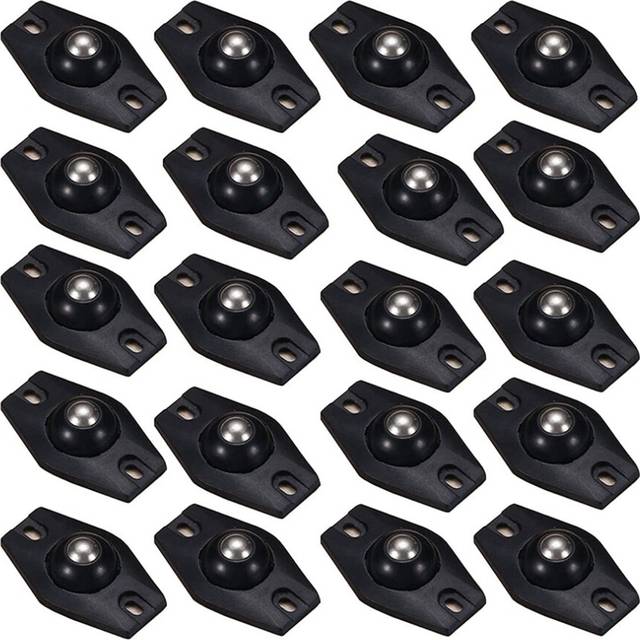 20 PCS Mini Swivel Wheels Furniture Self-Adhesive Casters 360Universal Wheel with Roller Ball