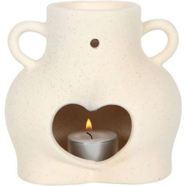 Something Different Ceramic Bum Oil Burner - Cream - one size