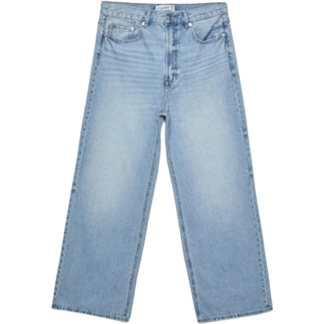 Stradivarius D88 Wide-leg baggy jeans MEDIUM LIGHT BLUE DENIM 10