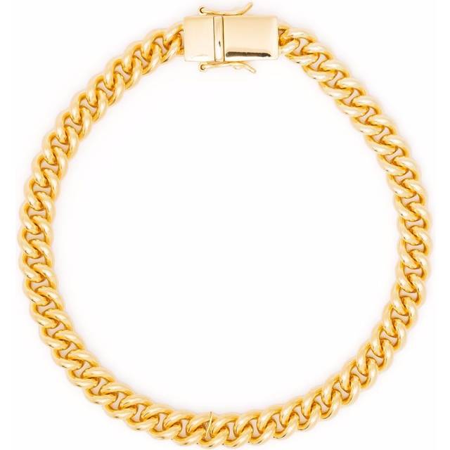 Tom Wood - Rounded Curb Thick chain bracelet - unisex - 9kt Gold/Gold Plated Sterling Silver - 7