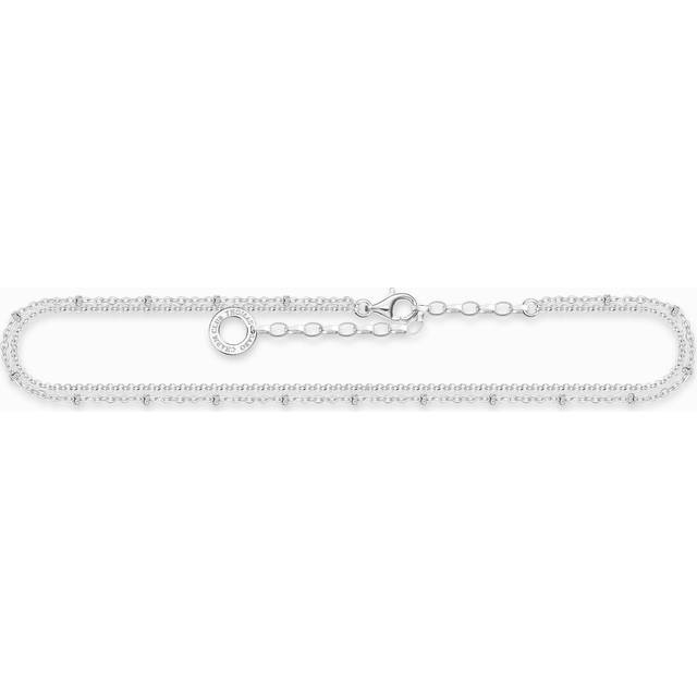 Thomas Sabo Sterling Silver Double Strand Anklet - Silver