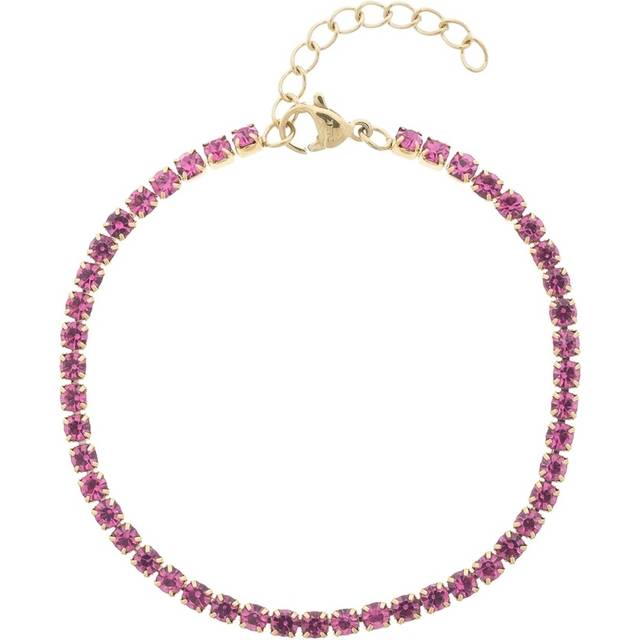 DARK Tennis Chain Bracelet 3 mm Pink