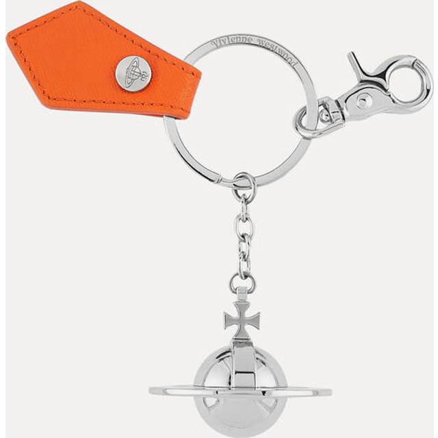 Vivienne Westwood 3d Orb Keyring Metal Orange-saffiano One Size Unisex - ORANGE-SAFFIANO