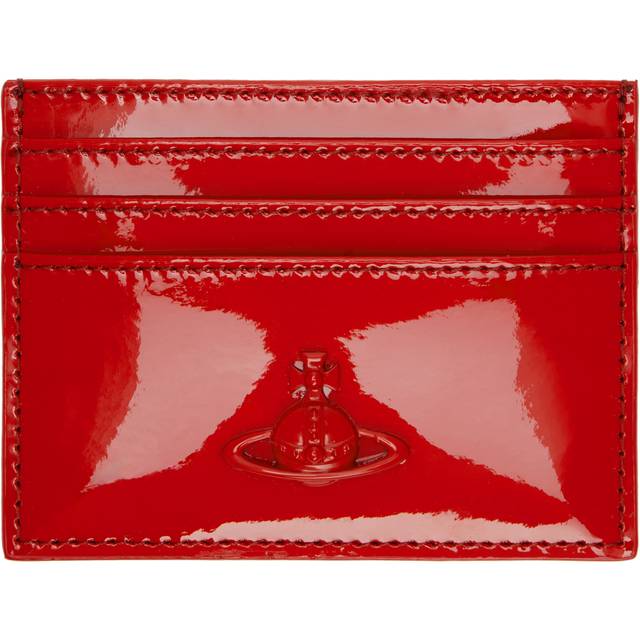 Vivienne Westwood Flat Card Holder Leather Red One Size Women - RED