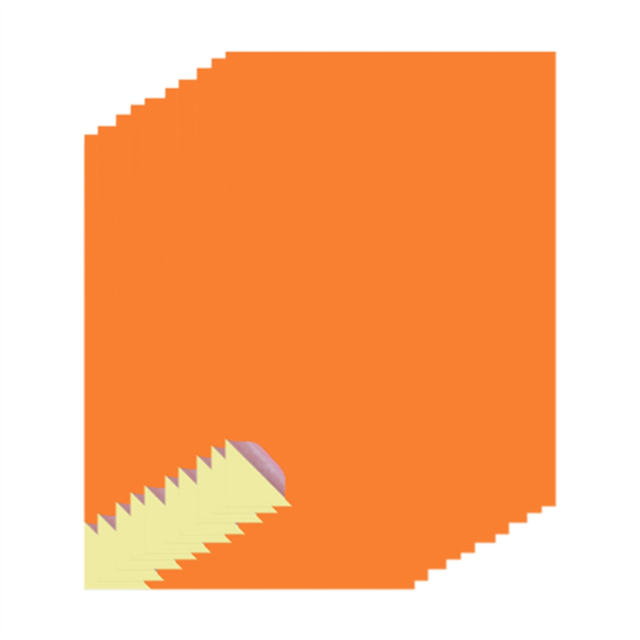 A4 Sticker Paper -A4 Labels 8.27x11.69 Inch for Laser/Inkjet Printers Office School Fluorescent Orange