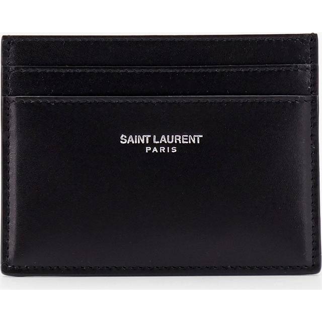 Leather card holder - SAINT LAURENT - gender_Man - Black (UNI)