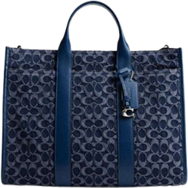 Wesley Tote In Signature Denim