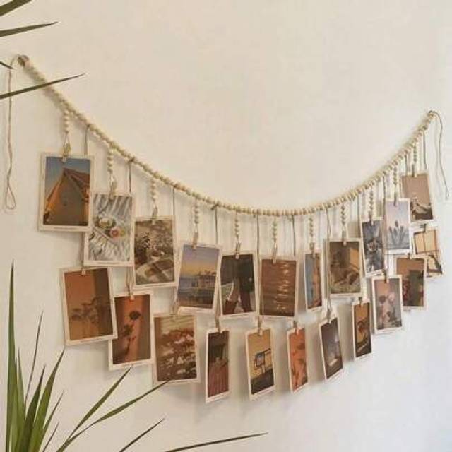 SHEIN 1pc  Bohemian Style Collage Frame Set, Photo Display, Suitable For Decorating Dormitories, Classrooms, And Bedrooms