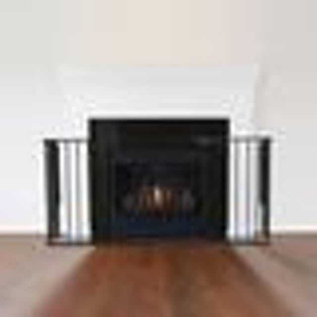 Safetots multi panel fire surround, 38cm deep x 138cm wide, black, 70cm tall, c