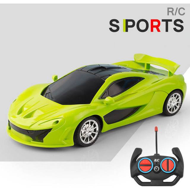 (O) Rc Car Fast with Led Light 2.4g Radio Remote Control Sports Cars Stunt High-Speed Drift Racing Electric