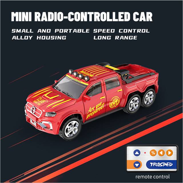 (A-8801B red) RC Cars 2.4G 5-Channel 1:64 Alloy Mini Remote Control SUV Drifts Electric Off-road Racing Buggy Vehicle
