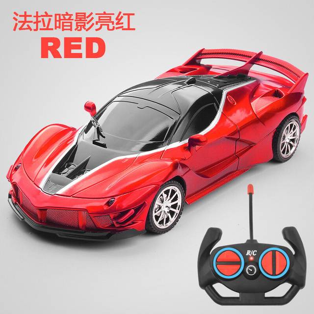 (T) Rc Car Fast with Led Light 2.4g Radio Remote Control Sports Cars Stunt High-Speed Drift Racing Electric